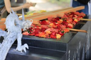 帯廣神社の2021年夏詣花手水(なつもうではなちょうず)を撮影してきた話